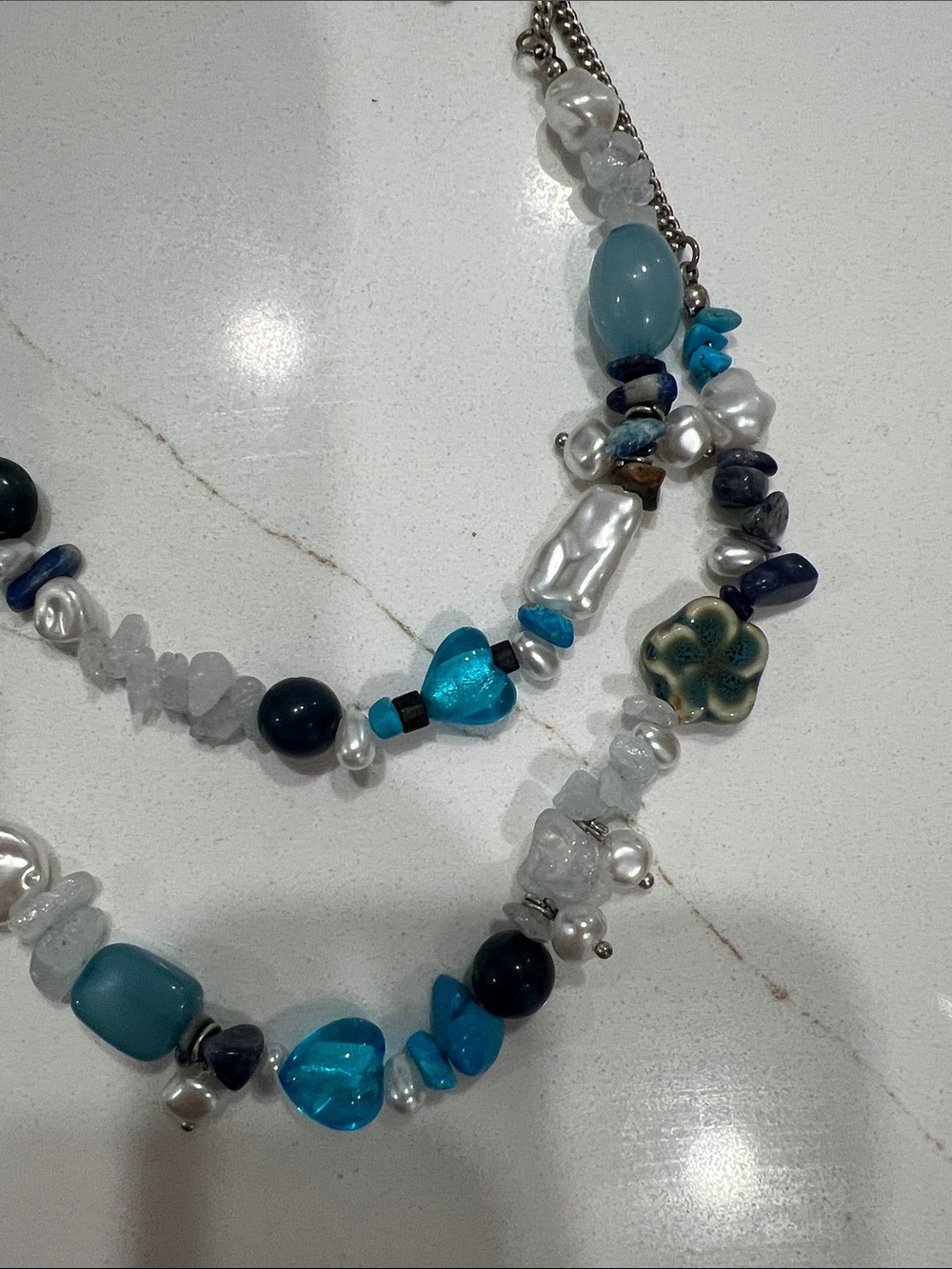 Free people steal the show choker blue - Picture 3 of 4
